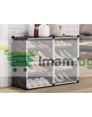 Модулен рафт етажерка за обувки 6 реда